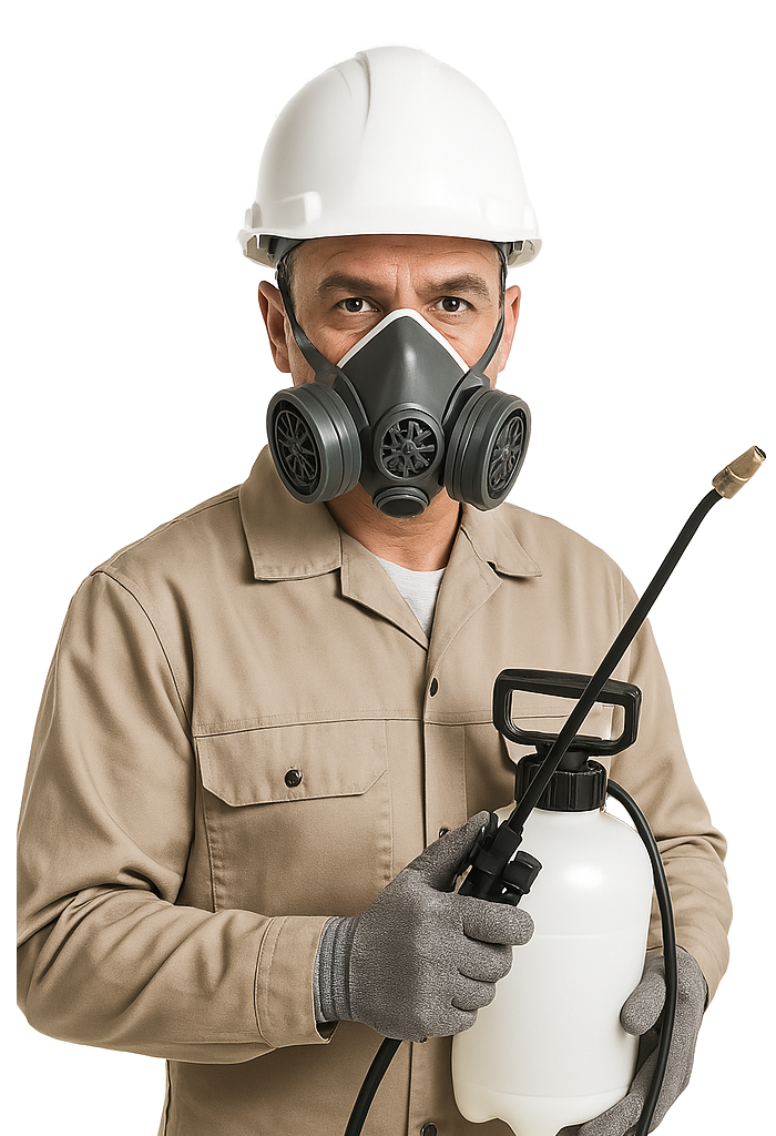 on-demand Professional pest control expert performing inspection in Liverpool home